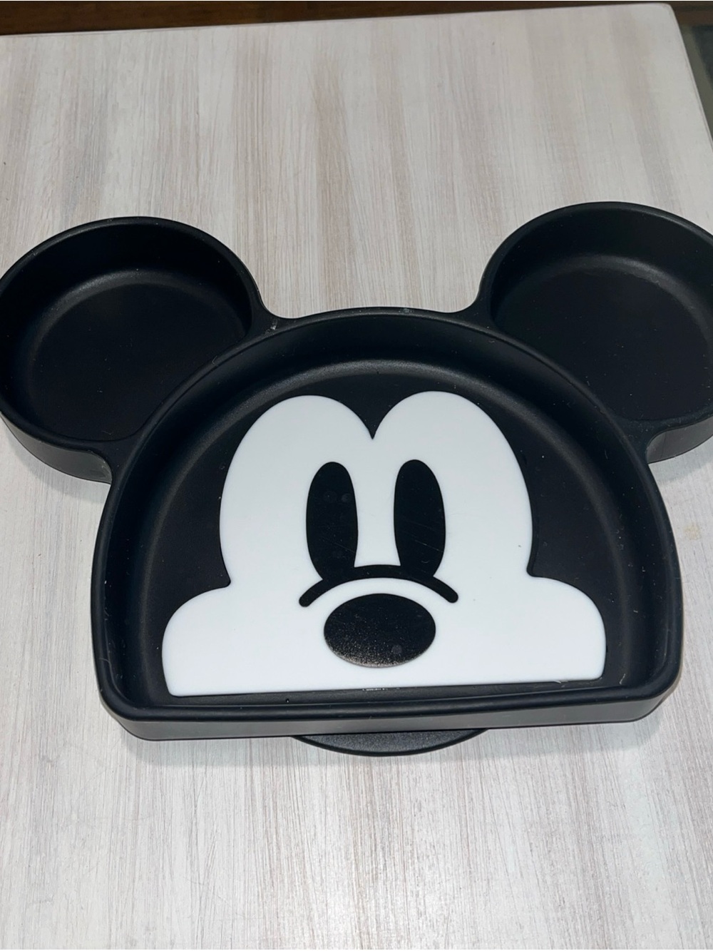 Bumkins Black & White Mickey Face Kids suction Plate